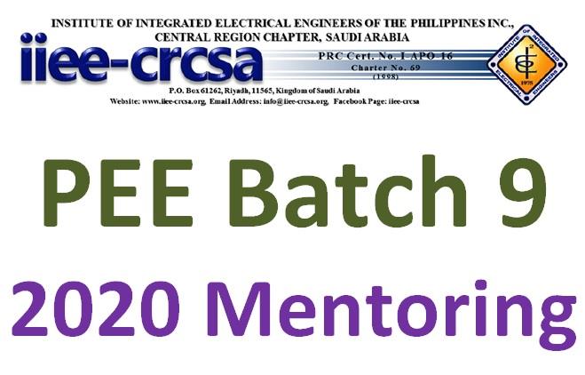 PEE Batch 9 2020 Mentoring