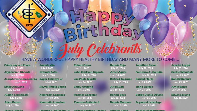 July IIEE-CRCSA Family Celebrants