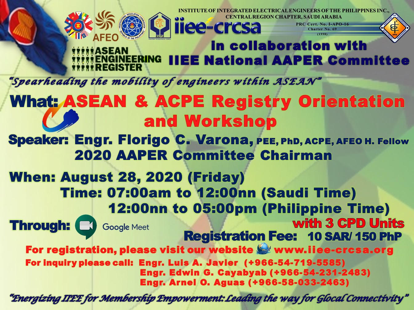 ASEAN & ACPE Registry Orientation and Workshop