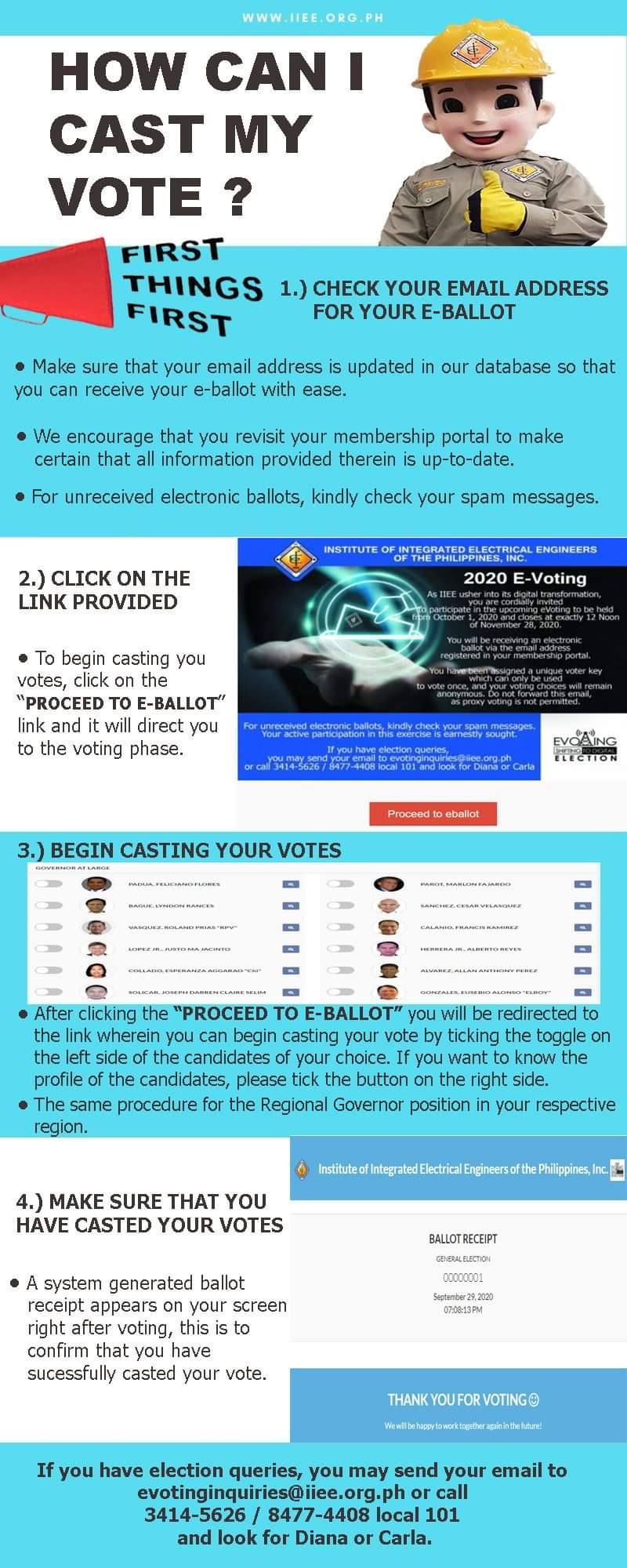 National E-Voting and IIEE Update Form