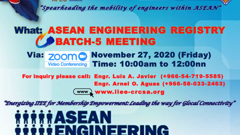 ASEAN ENGINEERING REGISTRY BATCH 5 MEETING