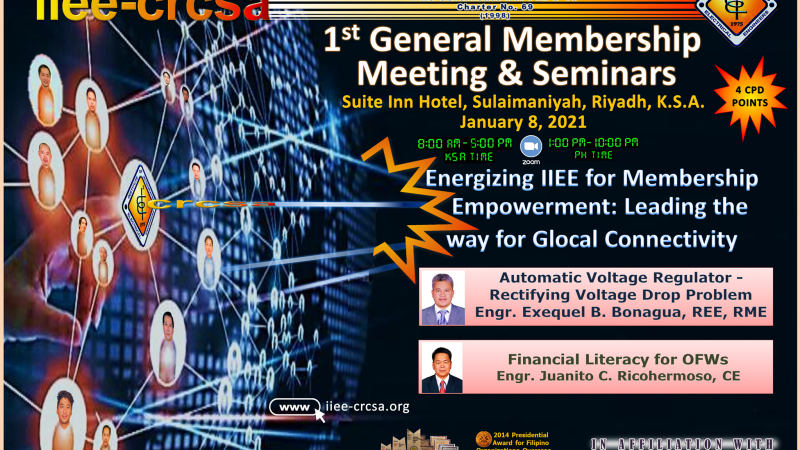 “1st General Membership Meeting”