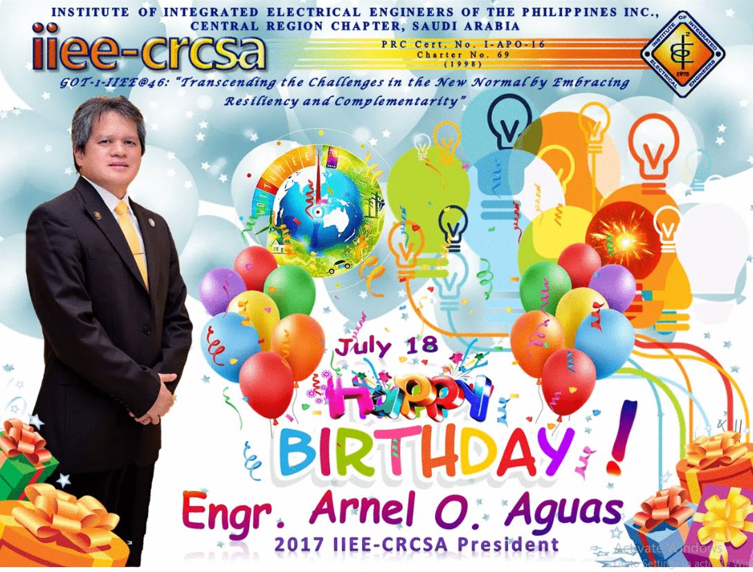 Happy Birthday Engr. Arnel!