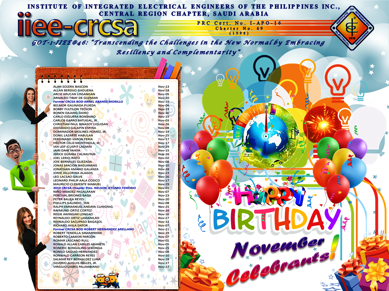 November 2021 IIEE-CRCSA Family Celebrants