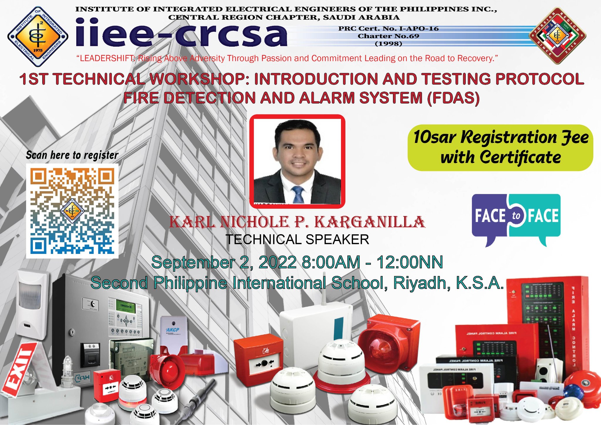 1st Technical Workshop: Introduction and Testing Protocol: Fire Detection and Alarm SYstem (FDAS)