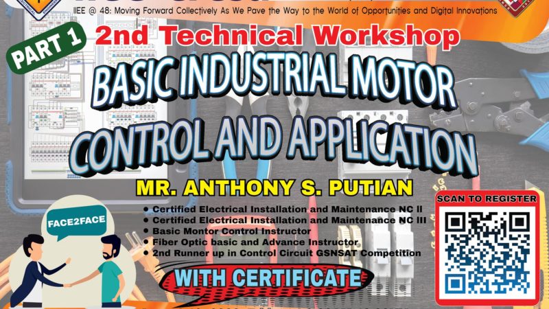 2nd Technical Workshop with a topic of “Basic Industrial Motor Control and Application