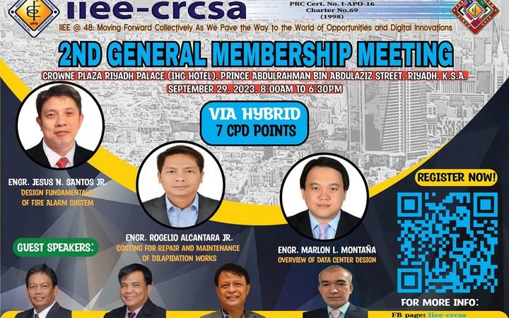 2nd General Membership Meeting with Technical Seminars