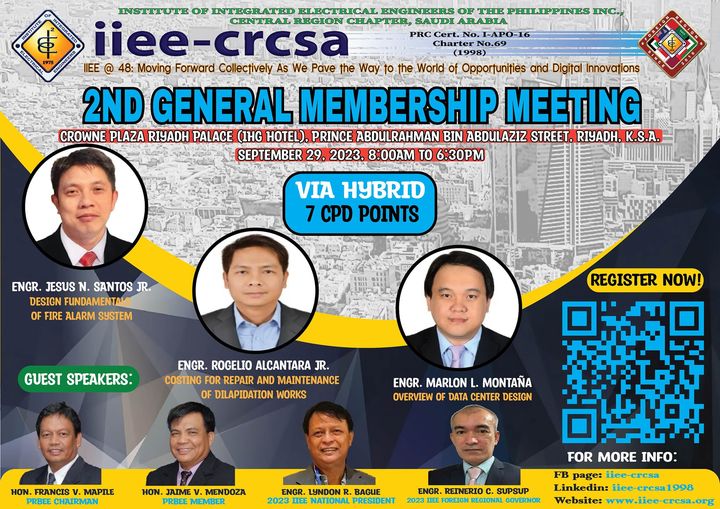 2nd General Membership Meeting with Technical Seminars