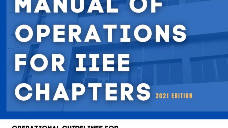 Manual of Operations for IIEE Chapters