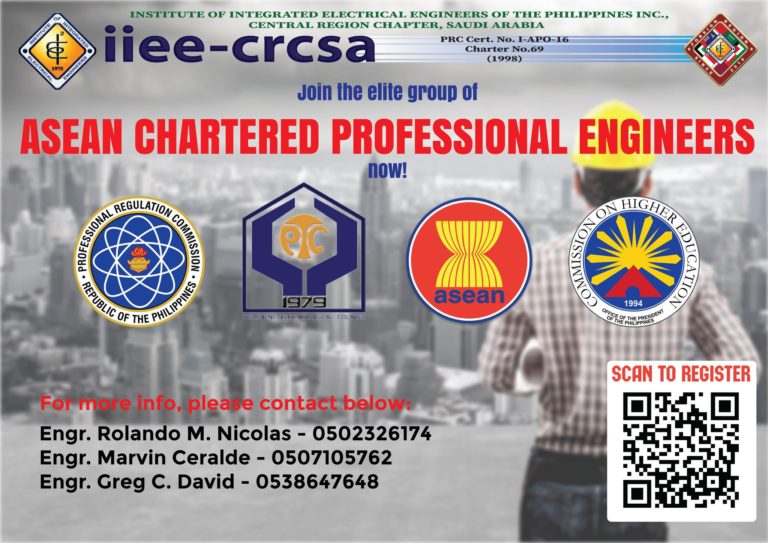 Asean Chartered Professional Engineers Iiee Crcsa 6197