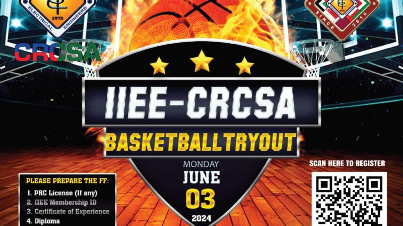 IIEE-CRCSA Basketball Tryout for the upcoming PPO Basketball League